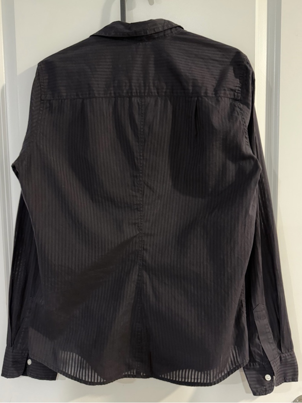 Frank & Eileen Black and Charcoal Striped Button-Down Shirt - Picture 2 of 7